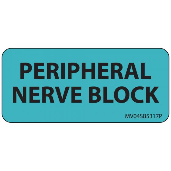 Label Paper Permanent Peripheral Nerve, 1" Core, 2 1/4" x 1", Blue, 420 per Roll