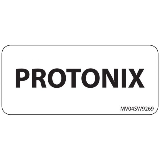 Label Paper Removable Protonix, 1" Core, 2 1/4" x 1", White, 420 per Roll