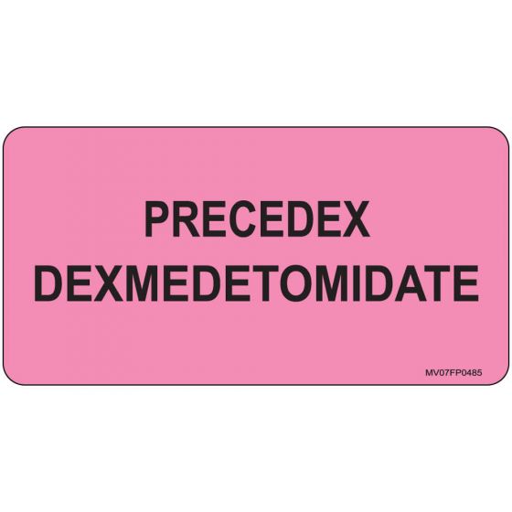 Label Paper Removable Precedex, 1" Core, 2 15/16" x 1", 1/2", Fl. Pink, 333 per Roll