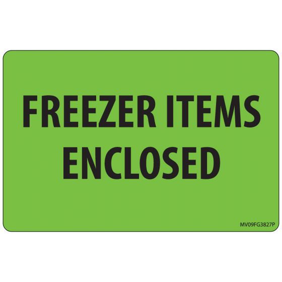 Label Paper Permanent Freezer Items 1" Core 4"x2 5/8" Fl. Green 375 per Roll