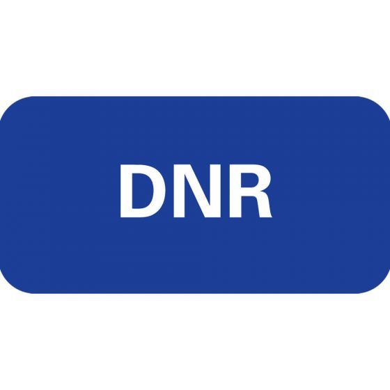 Label Paper Removable DNR, 1" Core, 1 1/2" x 3/4", Blue, 1000 per Roll