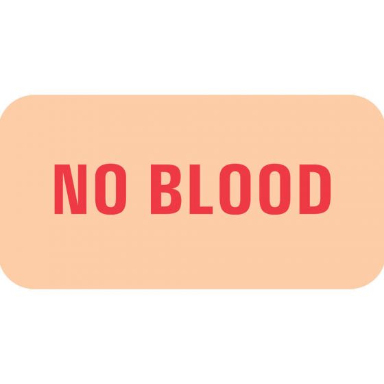 Label Paper Removable No Blood, 1" Core, 1 1/2" x 3/4" , Tan, 1000 per Roll