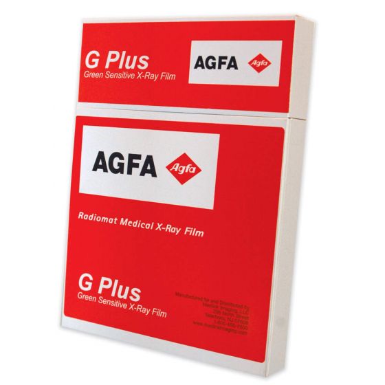 AGFA Radiomat™ X-ray Film Green Sensitive Full Speed 14" x 17" - 100 per Box