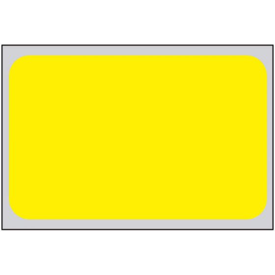 Label Direct Thermal Piggyback Paper Permanent 3" Core 1" 23/40"x1 Yellow 3500 per Roll, 6 Rolls per Box