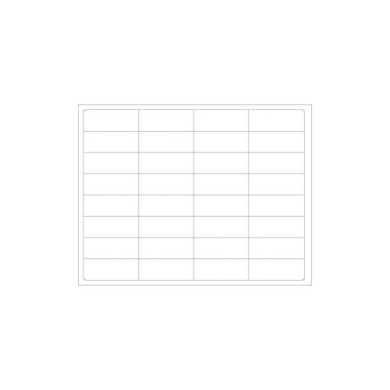 CHART LABELS LASER 2 1/29375X1 WHITE - 4 PKS OF 250 PER CASE - Media supports text, linear and 2D bar codes, photos and graphics