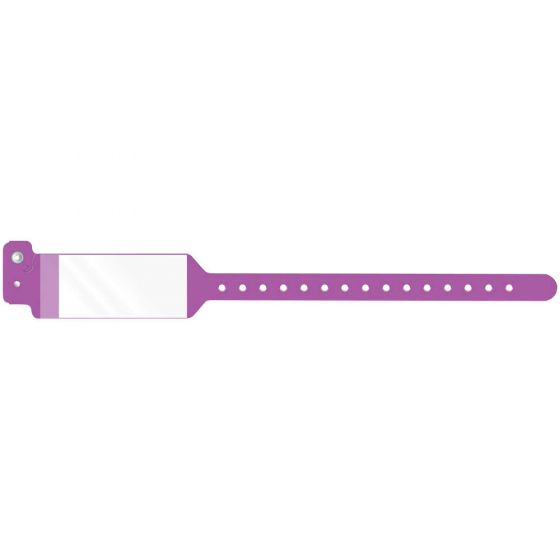 Conf-ID-ent™ Shield Wristband Poly 1 1/4"x10 3/4" Adult/Pediatric Grape - 500 per Case