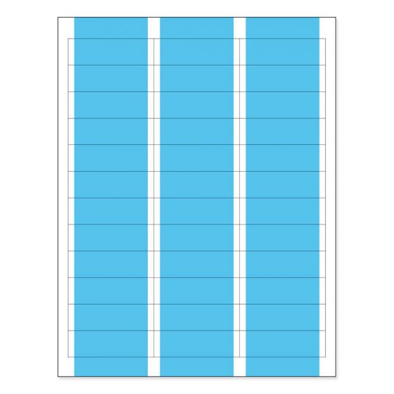 Label Laser Piggyback Paper Permanent 3  2 5/8"x13/16" Blue 36 per Sheet, 250 Sheets per Box