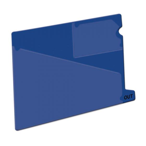 Blue Outguide, Bottom Tab, letter size, 2 pockets