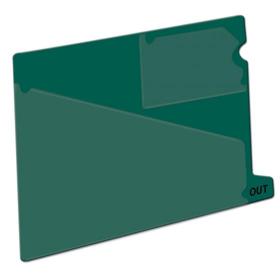 Green Outguide, Bottom Tab, letter size, 2 pockets
