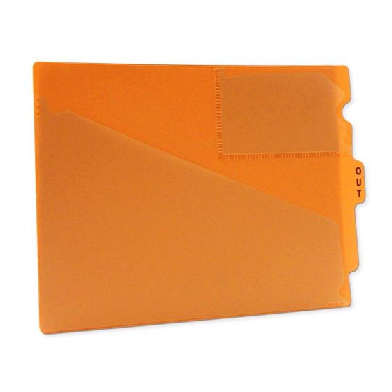 Orange Outguide, Center Tab, letter size, 2 pockets