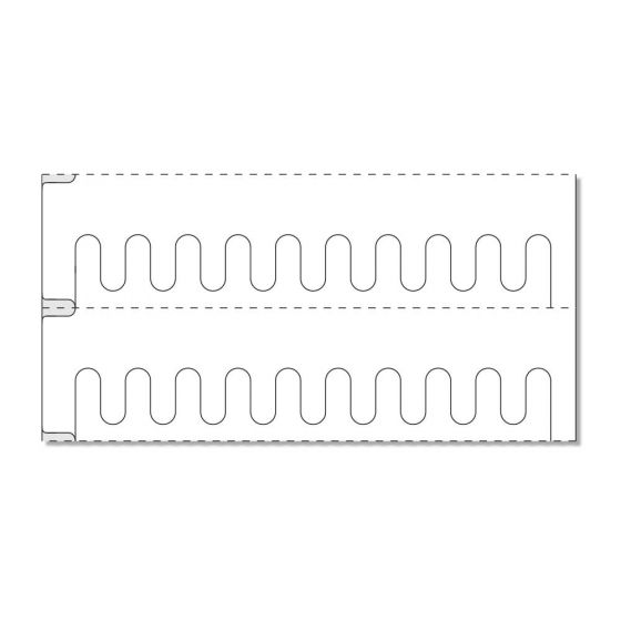 Self-Shred Direct Thermal Piggyback Label, Paper, 4" x 1", 3" Core