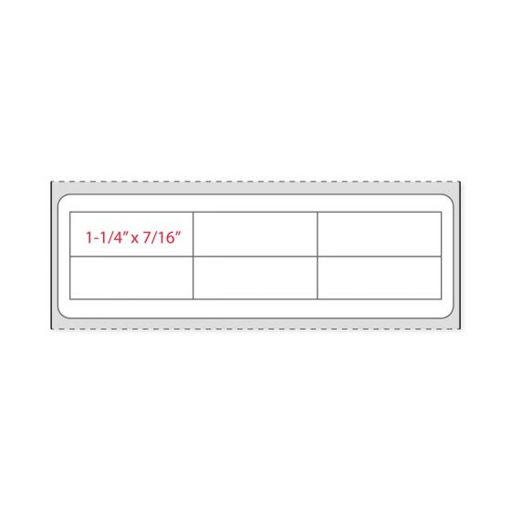 Label Direct Thermal Paper Permanent 1" Core 4"x1 1/4" White 1000 per Roll