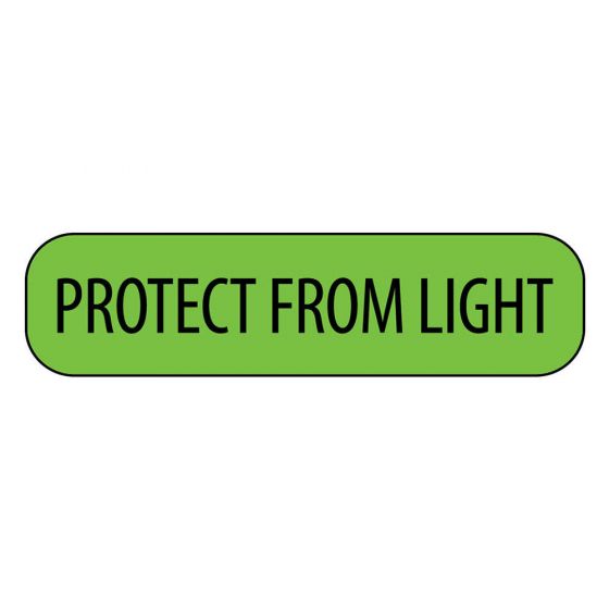 Label Paper Removable Protect From Light, 1" Core, 1 7/16" x 3/8", Fl. Green, 666 per Roll