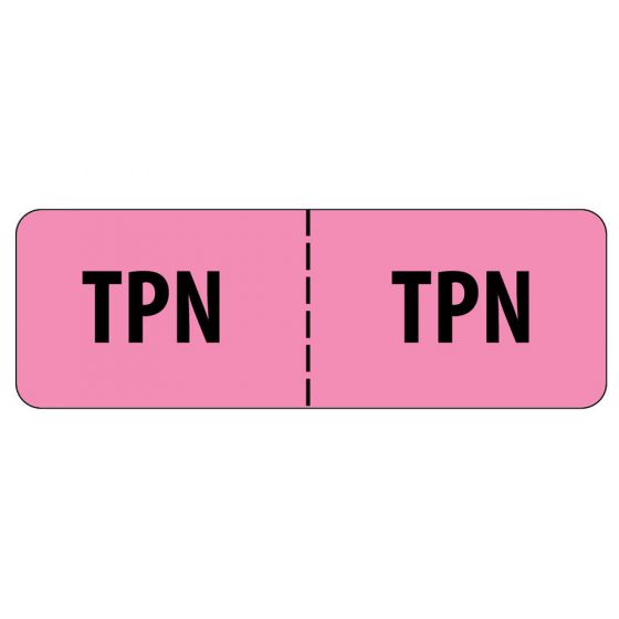 Label Paper Permanent TPN: TPN, 1" Core, 2 15/16" x 1", Fl. Pink, 333 per Roll