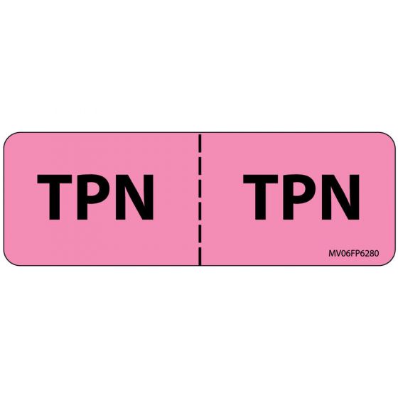 Label Paper Removable TPN: TPN, 1" Core, 2 15/16" x 1", Fl. Pink, 333 per Roll