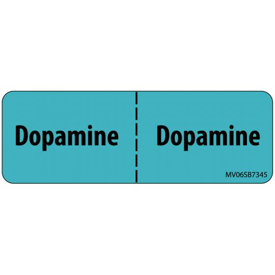 Label Paper Removable Dopamine, 1" Core, 2 15/16" x 1", Blue, 333 per Roll