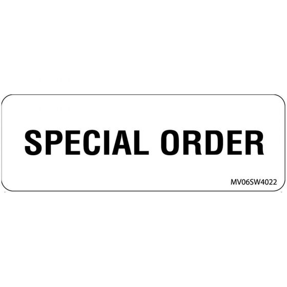 Label Paper Removable Special Order, 1" Core, 2 15/16" x 1", White, 333 per Roll