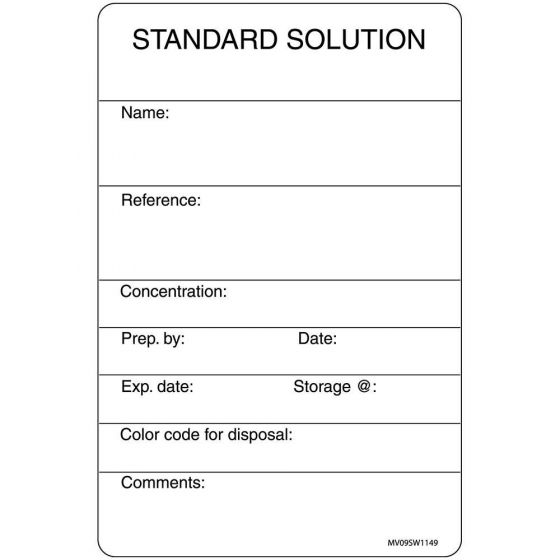 Label Paper Removable Standard Solution, 1" Core, 4" x 2 5/8", White, 375 per Roll