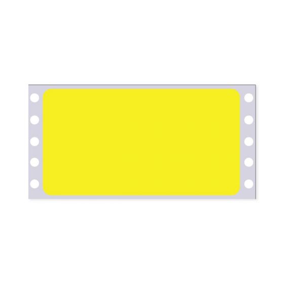 IV Label Dot Matrix Paper Permanent  4 1/2"x2 7/16" Yellow 2500 per Case