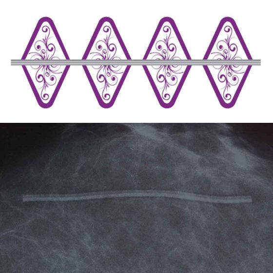 Spee-D-Line™ Mammography Skin Marker Scar Radiolucent NO BURNOUT™ Swirl Collection™ Super-Stretchy 1mm, 120 per Box