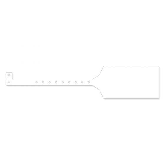 IDENT-ALERT™ SCOPE TAG WITH CLASP CLOSURE, 11-3/4" X 2 1/2" WHITE 100 PER BOX 