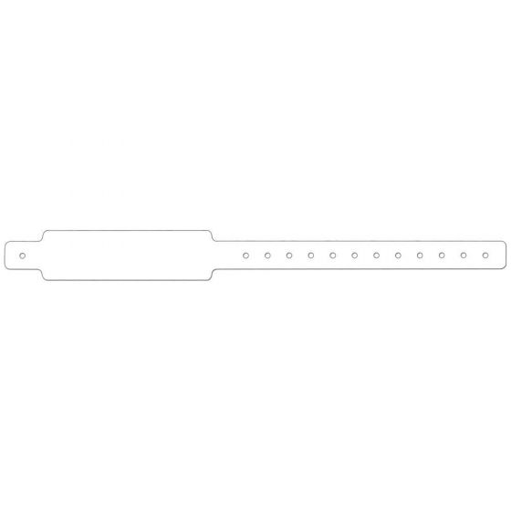 Conf-ID-ent™ Thermal Wristband Thermal Clasp Closure 1 1/8"x12 3" Adult White - 500 per Case