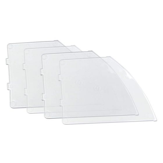 Alert Bands® Clasp Dispenser Plastic In-a-Snap® Tip Out Bin Dividers Clear - 1 Set