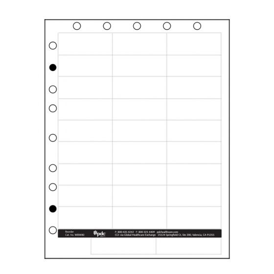 Chart Labels Laser Portrait with Holes, Multiple Size Labels White - 29 Labels per Sheet, 4 Pks of 250 Sheets per Case