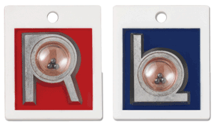 X-Ray Marker Positioner BB|Abbreviated Right and Left|No Initials Red and Blue Poly Casing 1", 2 per Set