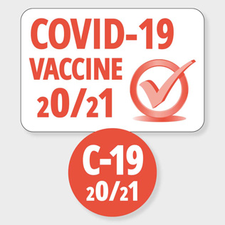 COVID-19 Vaccine Stickers