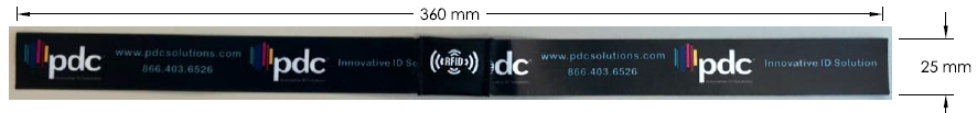 PDC Smart Satin Elite Wristband Custom Specifications